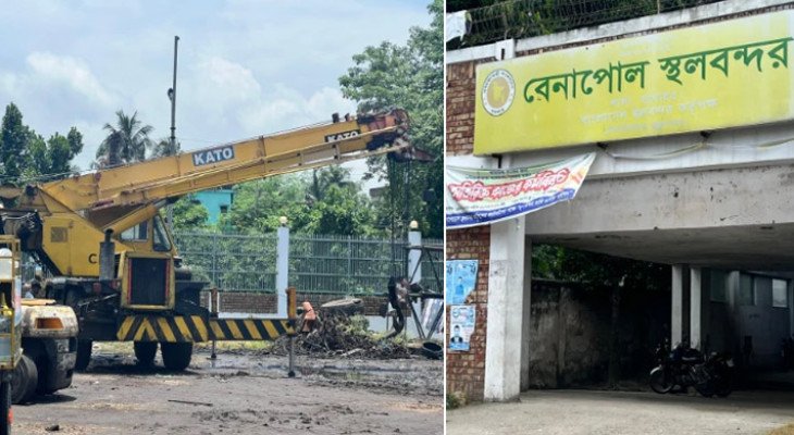 বেনাপোল বন্দরে ক্রেন-ফর্কলিফট সংকট, ব্যাহত হচ্ছে আমদানি-রফতানি বাণিজ্য